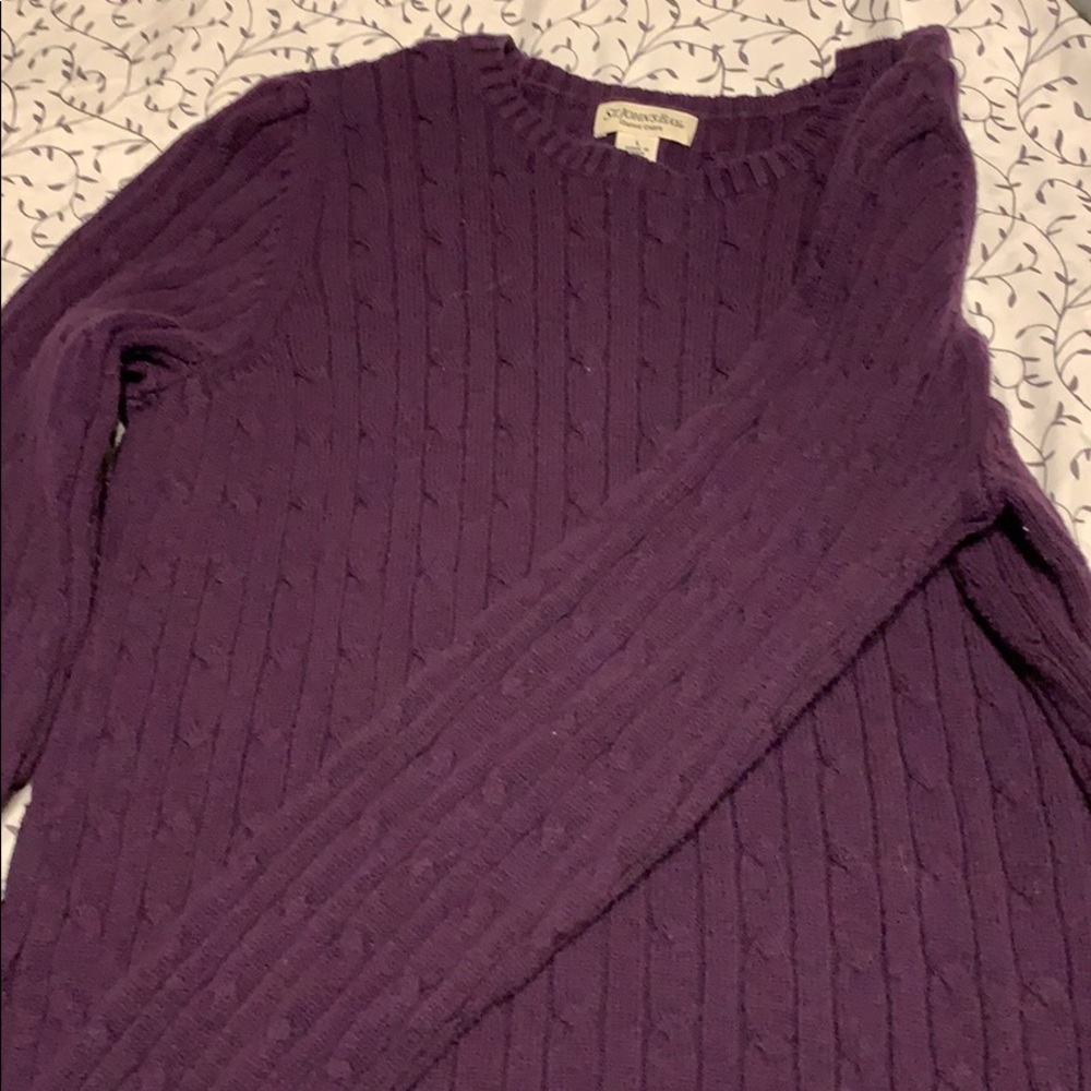 St. John’s Bay Purple Sweater size Large